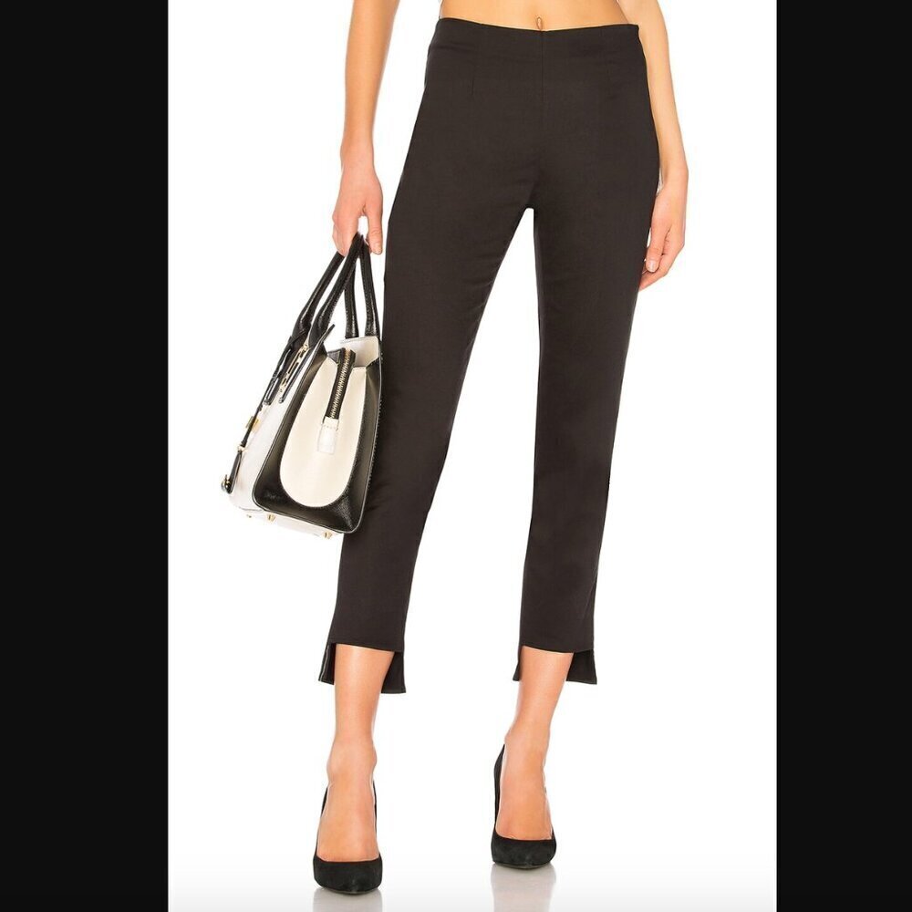 Frame Black Noir High Pencil Cropped Step Hem Pants 2